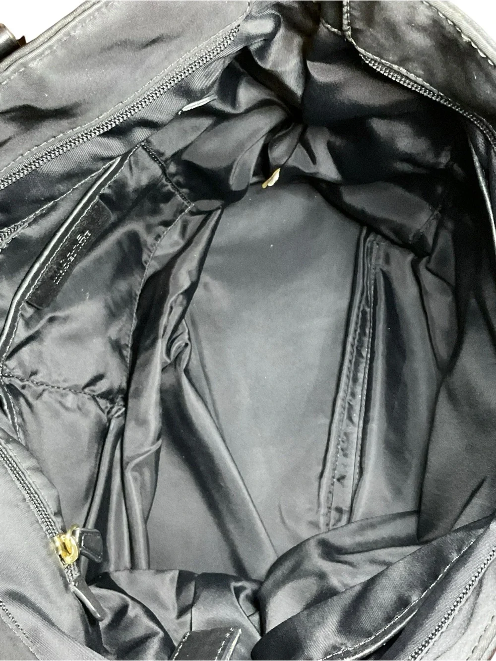 Michael Kors Morgan Black Tote with Gold Logo Charm - Picture 6 of 9